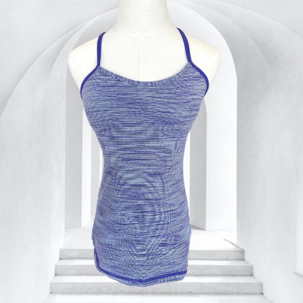 5) Lululemon Power Y Tank Luon Wee Stripe - Picture 2 of 5